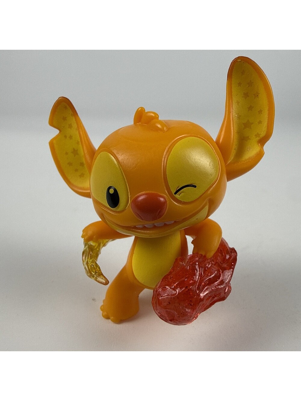 Disney Stitch Outta This World Figure 2" Orange Flaming Comet Mini Mystery Toy